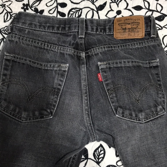 ❤️(801)Kids faded gray jeans by Levi Strauss great condition size 14 regular - Picture 5 of 9